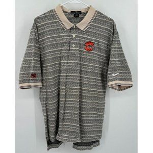 Vintage Nike Illinois Basketball Polo Shirt Mens L
